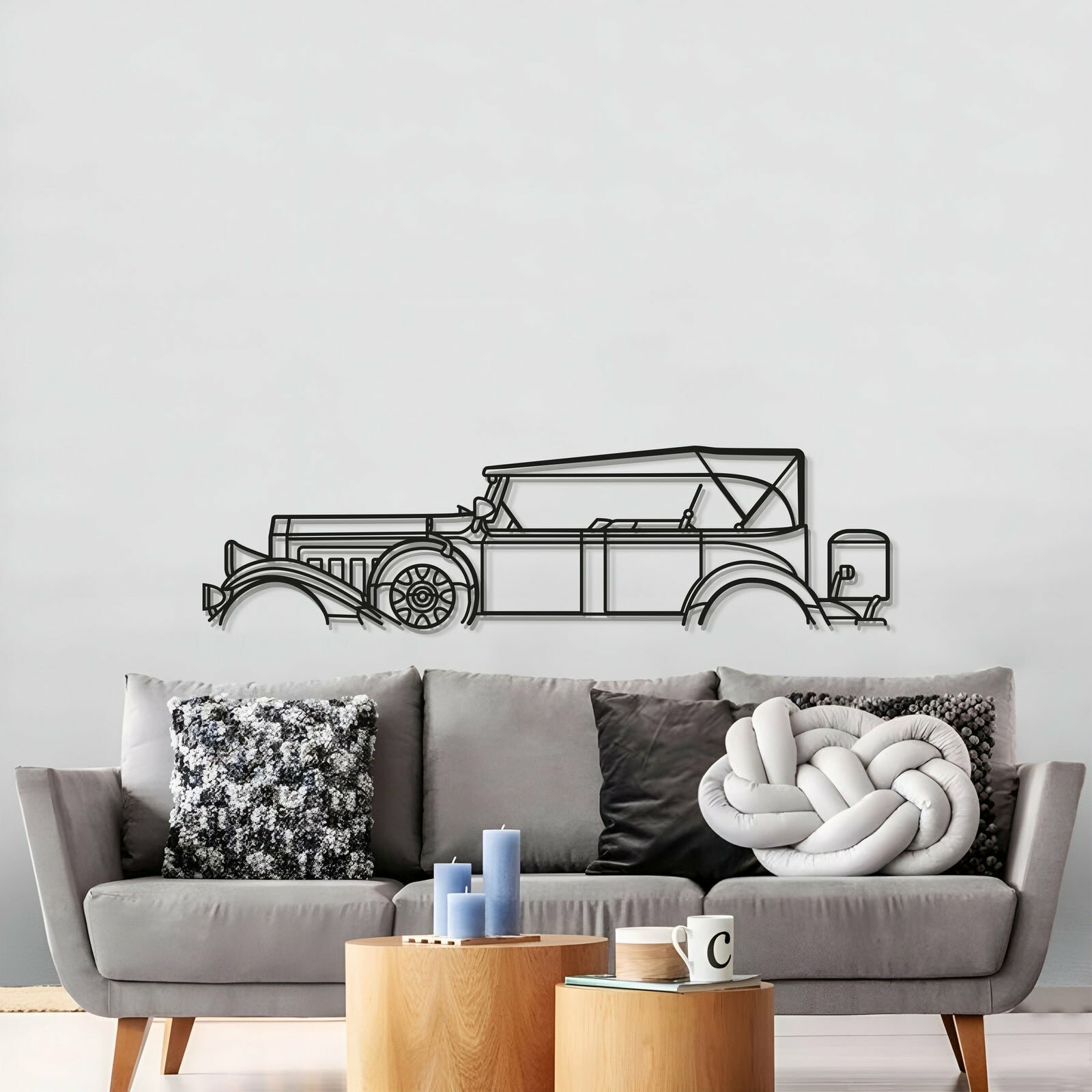 1931 MODEL 43 CLASSIC METAL CAR WALL ART - MT0014