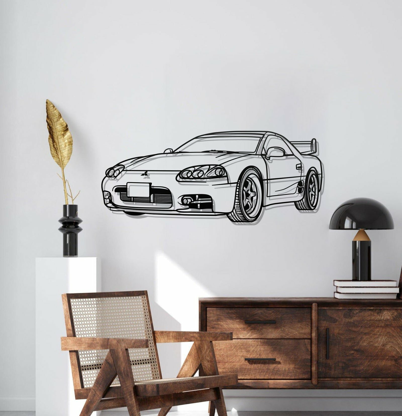 1999 3000GT PERSPECTIVE METAL CAR WALL ART - MT0455