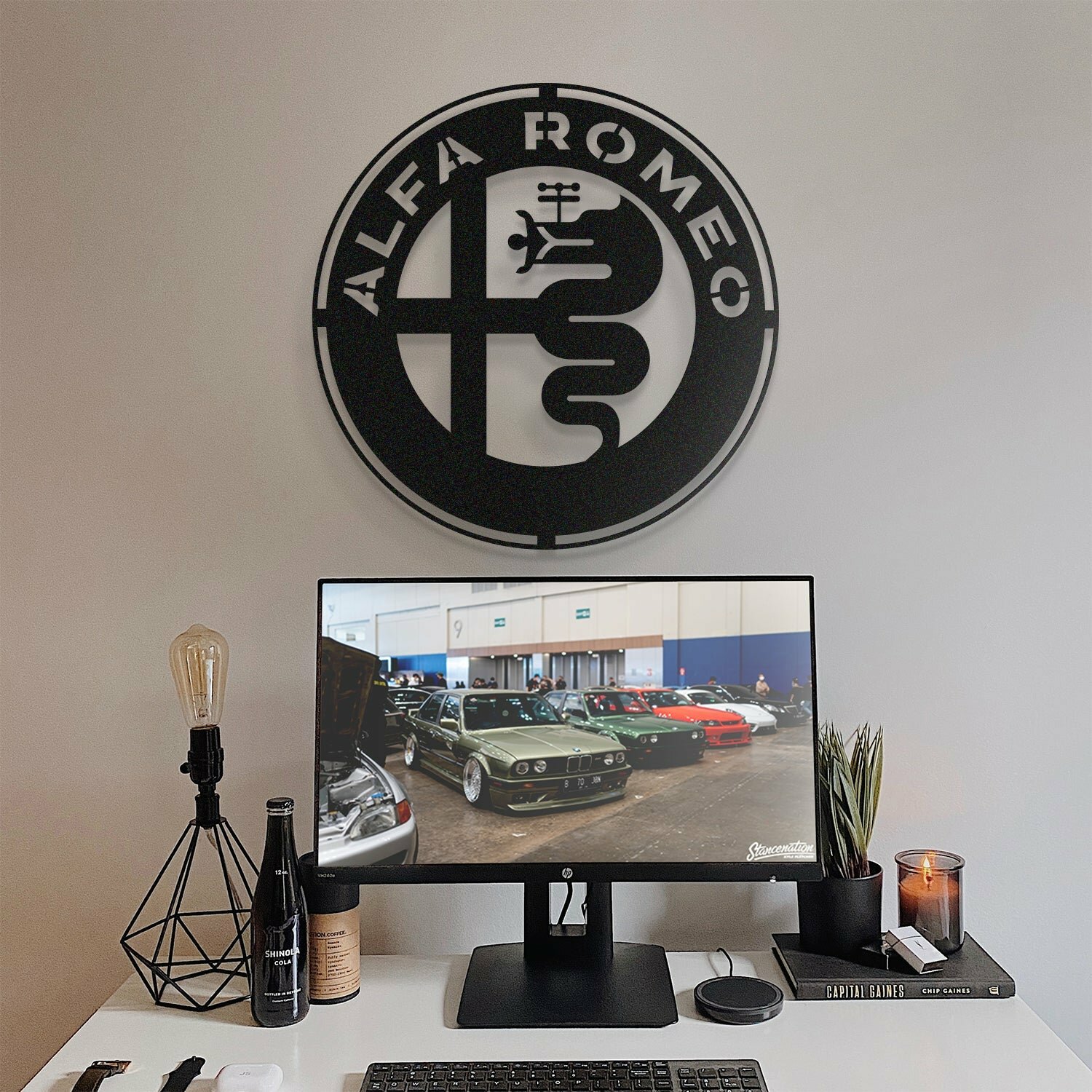 ALFA ROMEO METAL CAR EMBLEM - MT1022