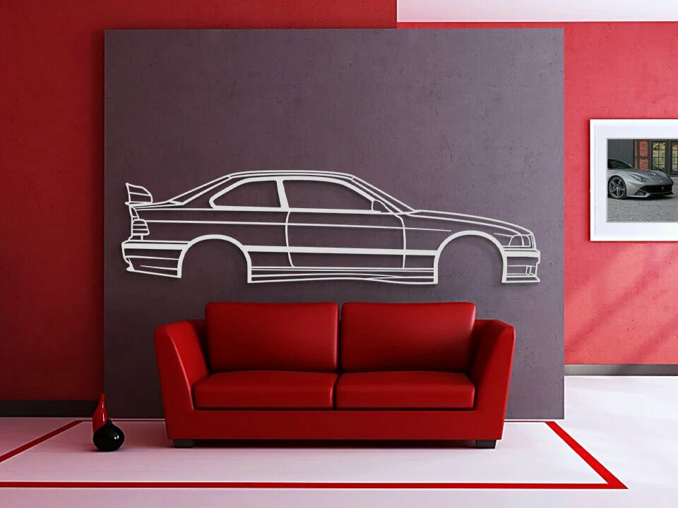 E36 M3 METAL CAR WALL ART - MT0947