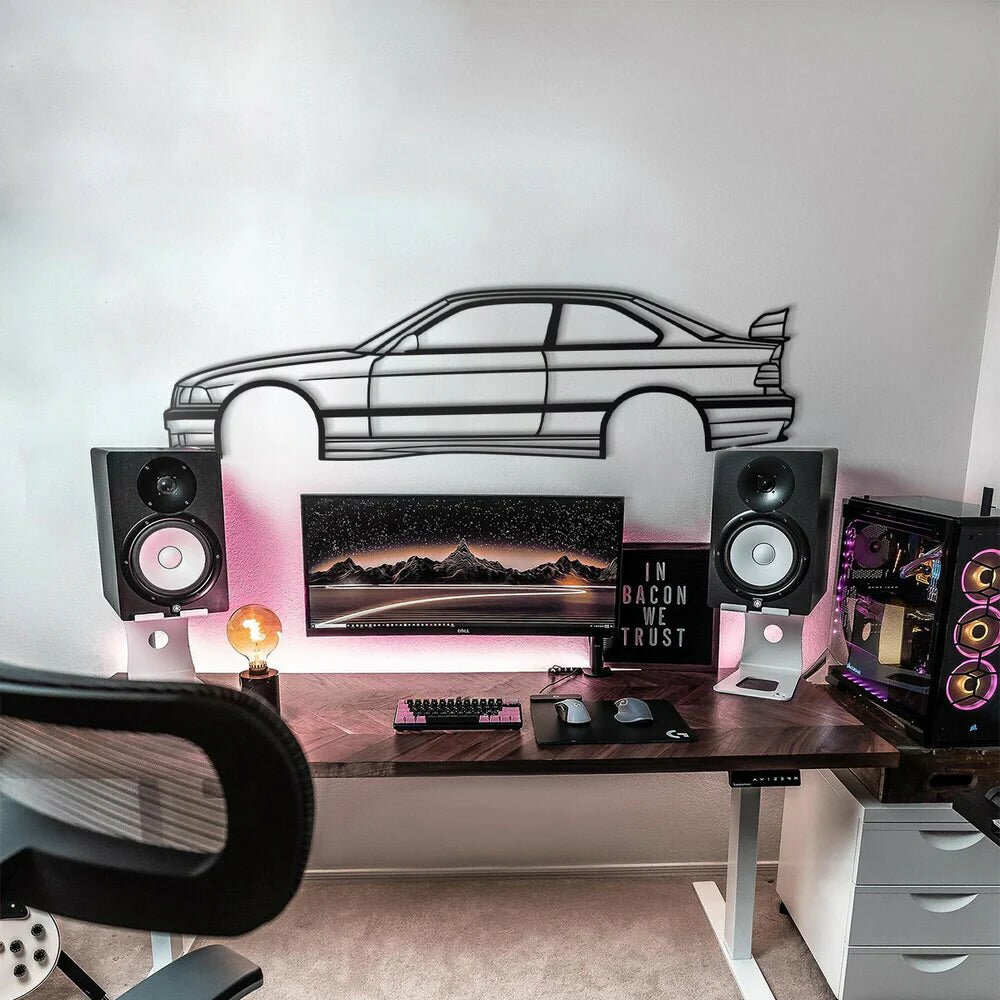 E36 M3 METAL CAR WALL ART - MT0947