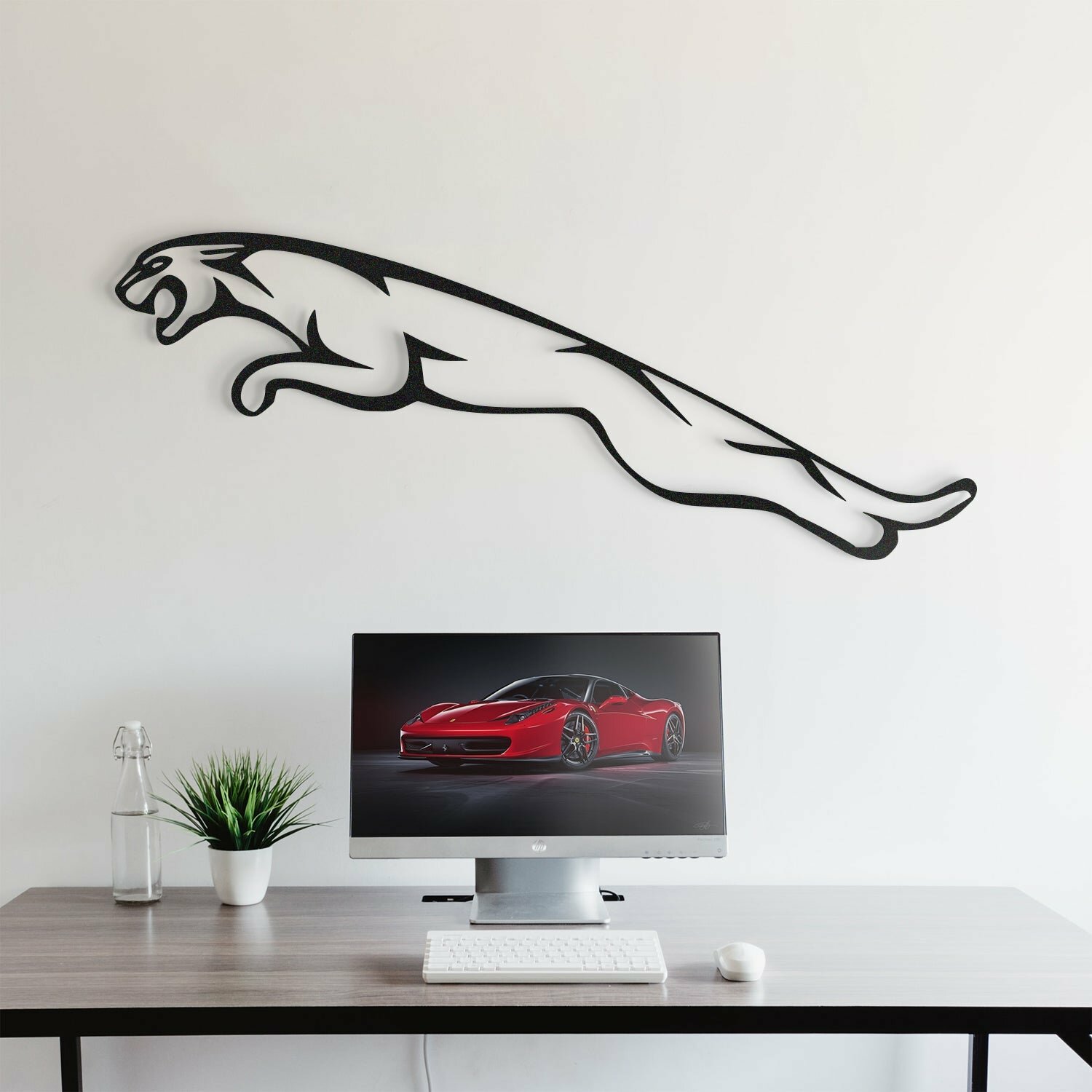 JAGUAR METAL CAR EMBLEM - MT1035