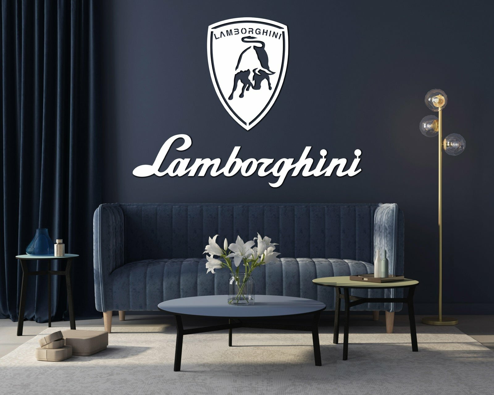 Lamborghini Metal Car Logo