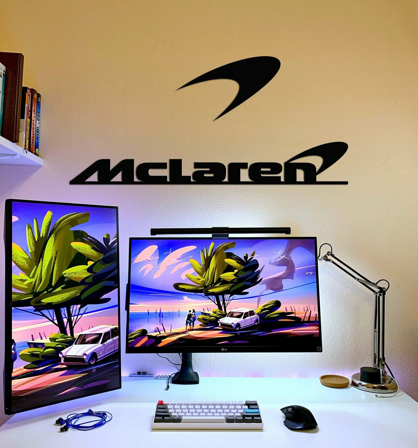 McLaren Metal Car Emblem