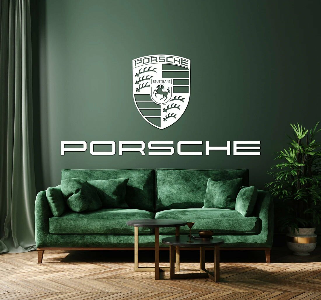 Porsche Metal Car Emblem