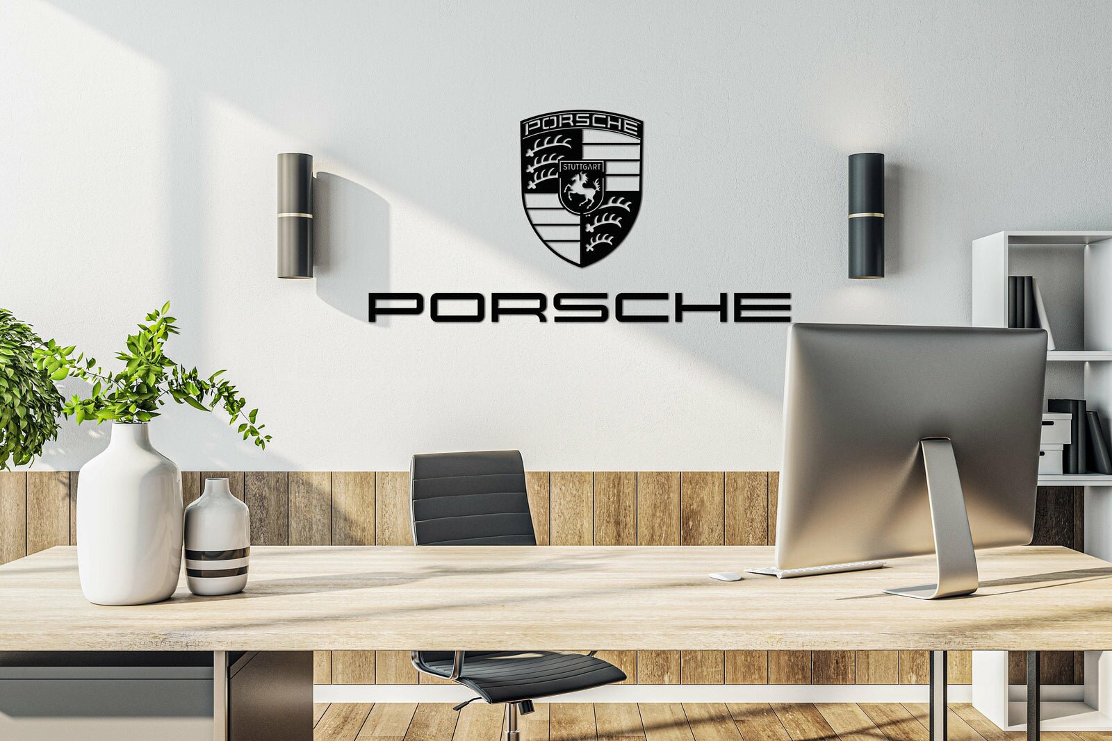 Porsche Metal Car Emblem
